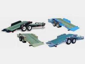 Low profile fixed section tilt trailer