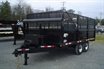 Heavy duty deck over dump trailers