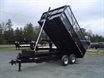 Heavy duty deck over dump trailers