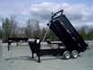Heavy duty deck over dump trailers