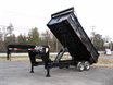 Heavy duty deck over dump trailers