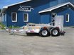 Asphalt roller trailer with auto ramp