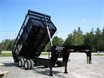 Heavy duty deck over dump trailers