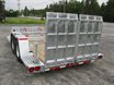 Asphalt roller trailer with auto ramp