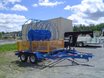 Reel trailer for gas lines