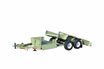 Low profile fixed section tilt trailer